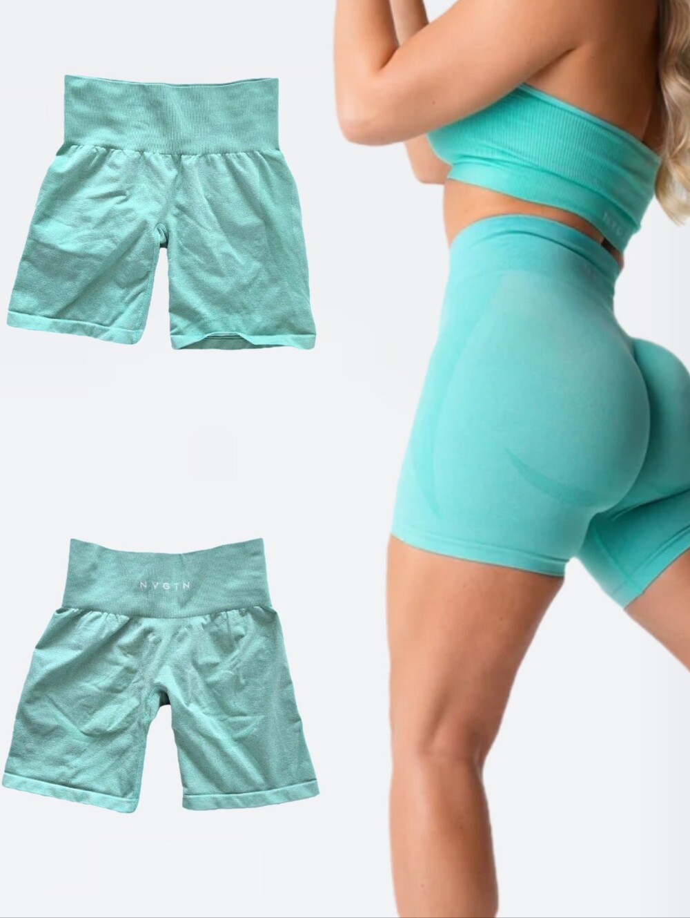 NVGTN Contour Seamless Shorts Mint